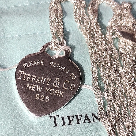 Tiffany & Co. Large Sterling Silver Heart Pendant - Picture 7 of 13